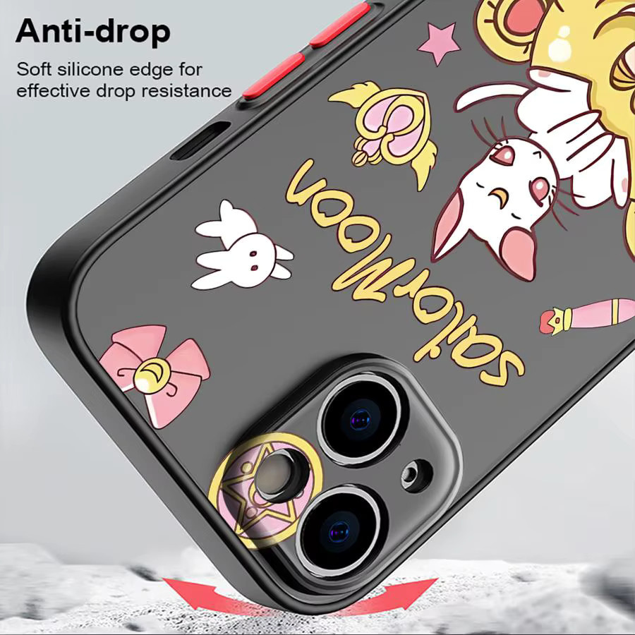 Sailor Moon Handyhülle im Cartoon-Design für iPhone Modelle, Multicolor - Bild 3