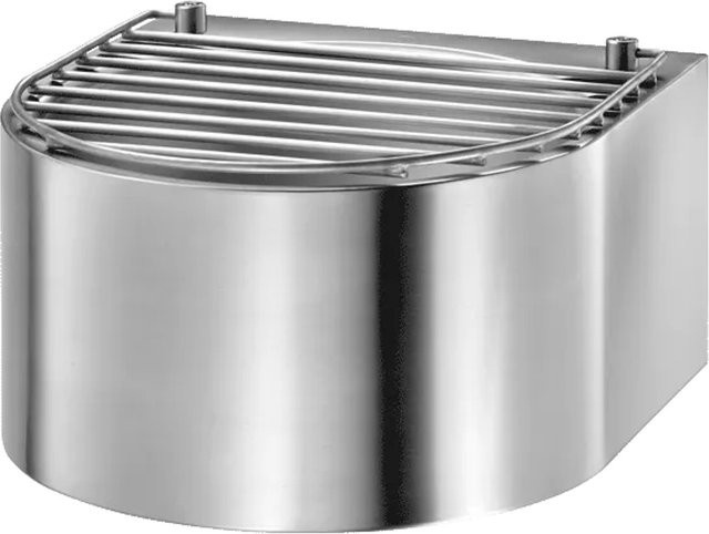 Delabie Ausgussbecken wandhängend aus Edelstahl 1.4301 in Silber, B/T/H: 41 x 41 x 3 cm - Bild 1
