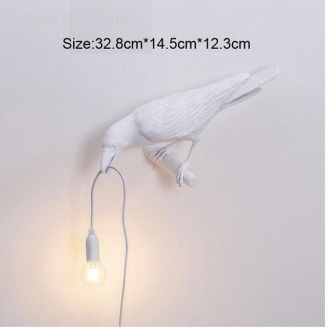 NATAWA Moderne Vogel-Tischlampe in Weiß mit warmweißem Licht für Wohnzimmer und Schlafzimmer - Bild 1