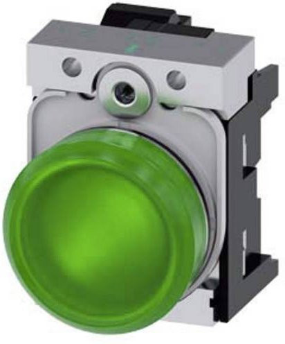 Siemens Leuchtmelder 3SU1152-6AA40-3AA0 in Grün aus Metall - Bild 1