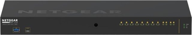 Netgear M4250 12-Port AV Line PoE+ Managed Switch 125W Schwarz (GSM4212P-100EUS) - Bild 1