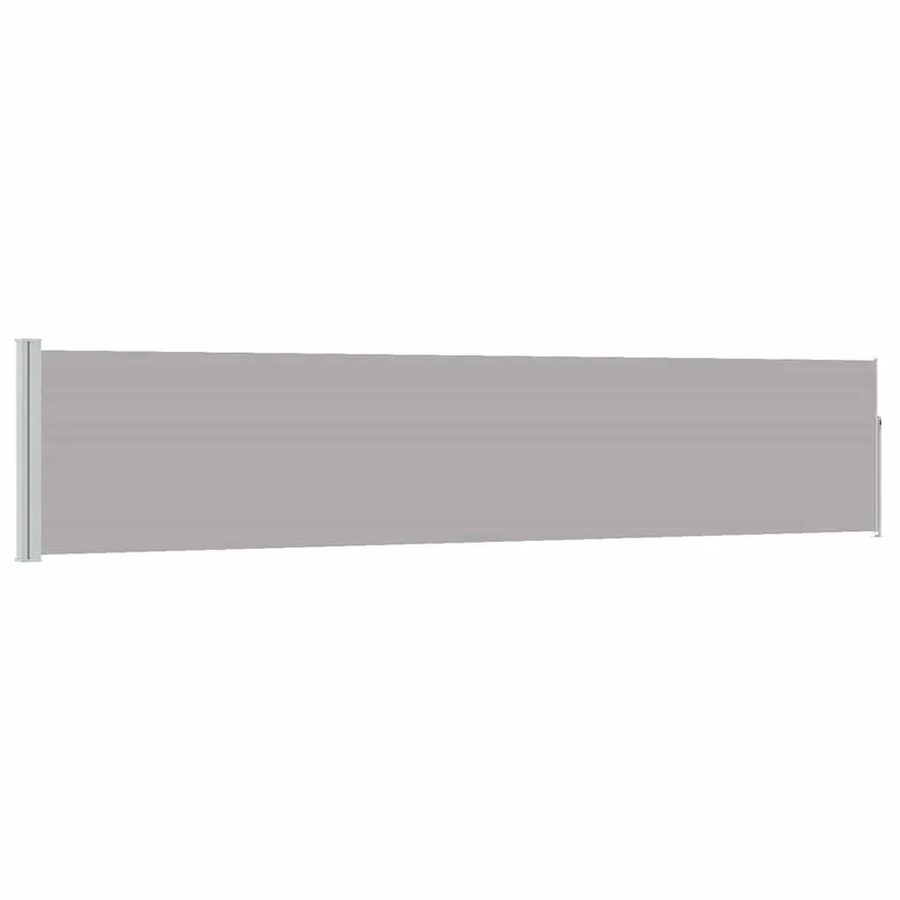 vidaXL Ausziehbare Seitenmarkise aus Polyester in Grau, B/H: 500 x 100 cm - Bild 2
