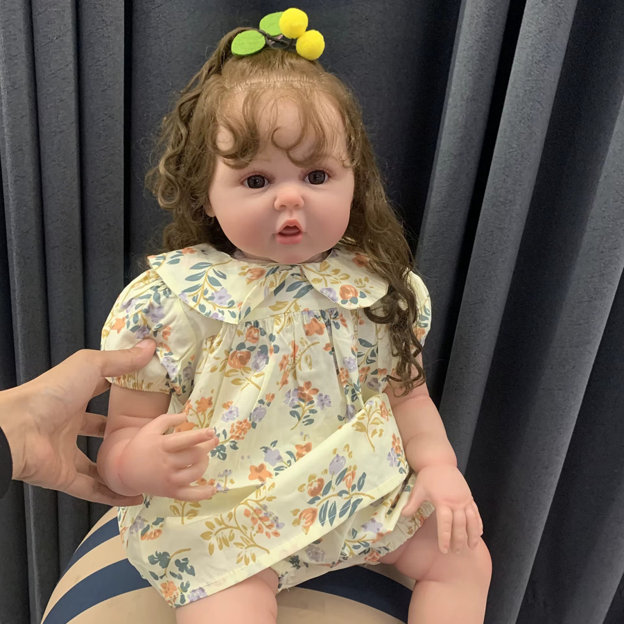 NPK Prinzessin Reborn-Babypuppe, 60cm, Silikon, Mehrfarbig - Bild 2