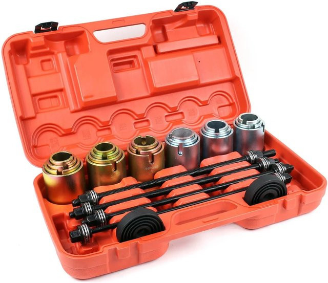 Wiltec Radlager Gummibuchsen Abzieher Set 26-teilig in Silber für Pkw - Bild 1
