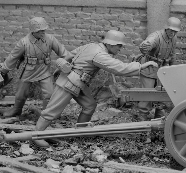 BAANFU Anti-Tank-Waffen-Soldat-Set, Modellbausatz, Maßstab 1:35 - Bild 1