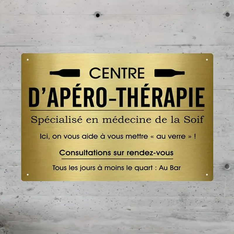 CIFBUY Metallschild Tabac Du Bassigny Wanddekoration Retro-Plakette in Gold, B/H: 30 x 20 cm - Bild 1