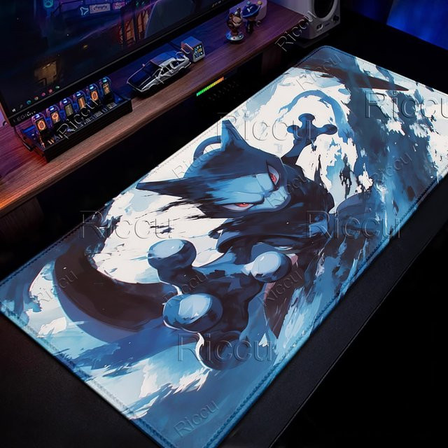 Potdemiel Gaming Mauspad XXL mit Pokemon Motiven Charizard Eevee Gengar und Lucario - Bild 1