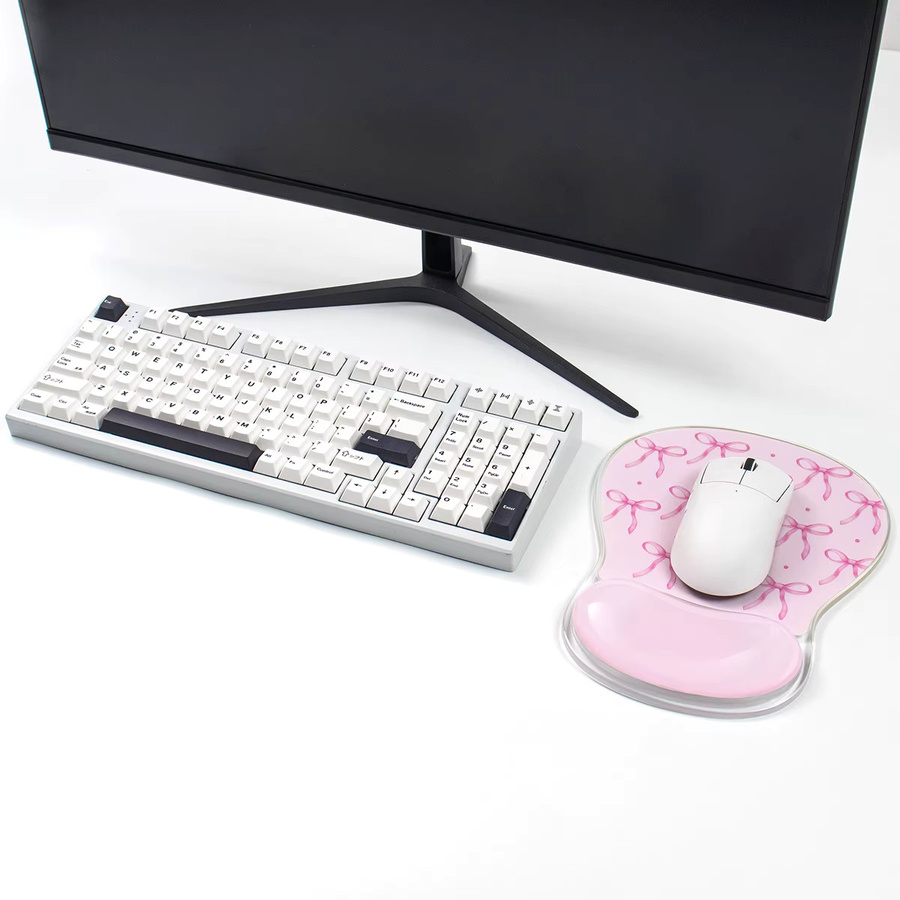 Ergonomisches Venit Keys Mauspad mit Handgelenkstütze in Pink - Bild 2