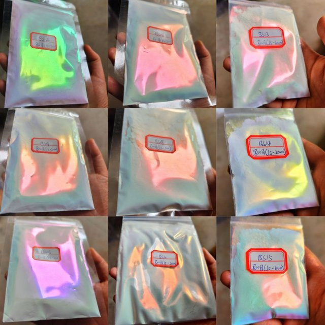 Leuchtendes Chamäleon-Pulver Aurora Weiß 800 Mesh Neon-Glimmer für Bastelarbeiten mit Silikon und Resin - Bild 1