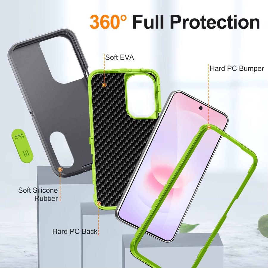Stoßfeste Standhülle für Samsung Galaxy S26 Ultra S25 FE S24 S23 S22 S21 Plus A27 A17 A37 A56 A36 A26 A16 A06 5G Cover in Pink - Bild 3