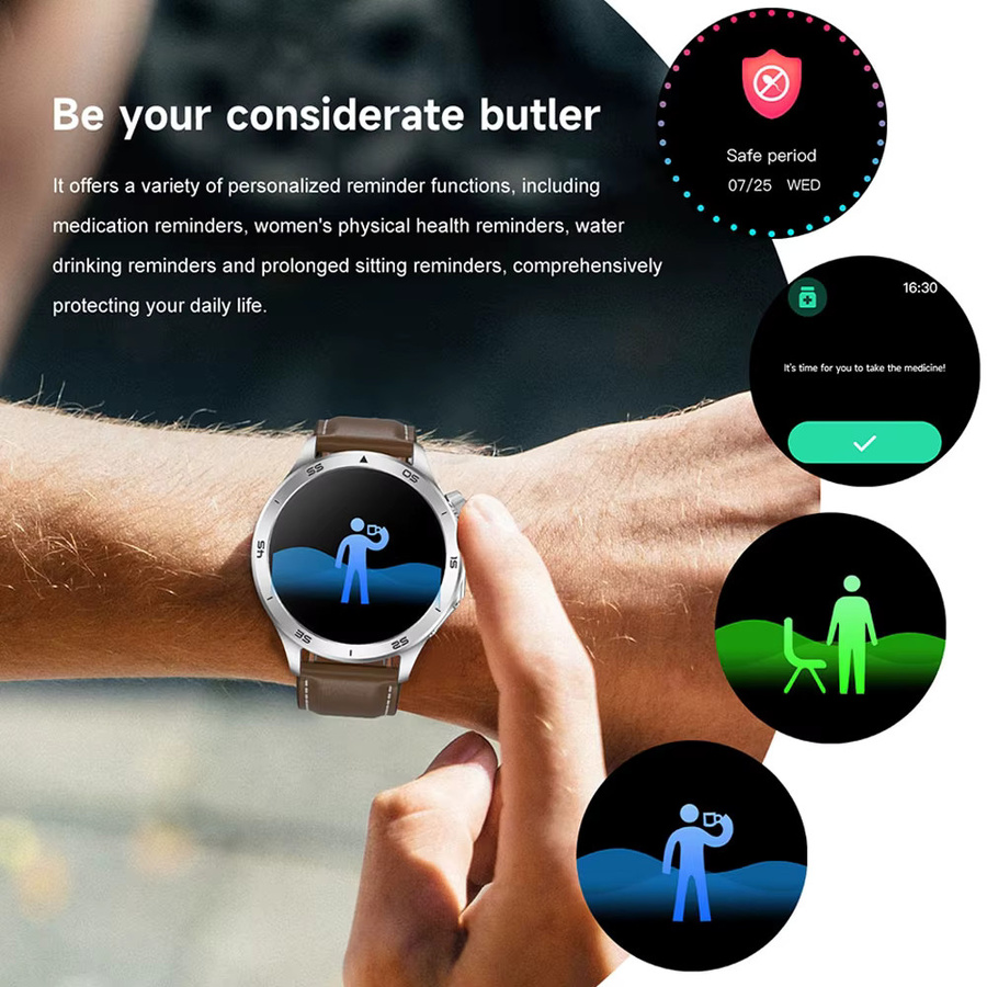 OPPO Smartwatch, Schwarz, Edelstahl, GPS, Bluetooth - Bild 5