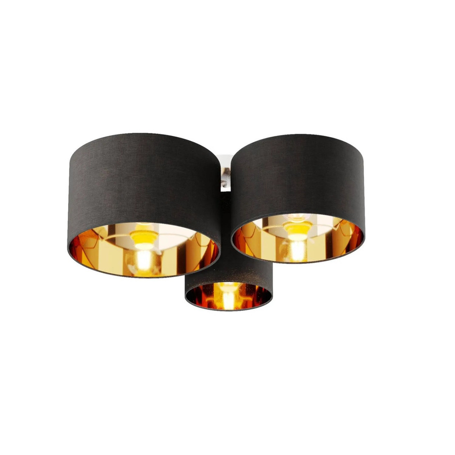 Lindby Deckenlampe Laurenz 3-flammig Modern aus Alu und Textil in Alu-grau/Silber, E27, runde Form - Bild 2