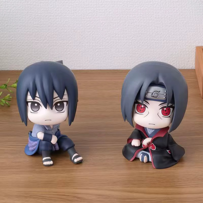 Bandai Naruto Q-Figuren, Naruto Uzumaki Kakashi Uchiha Sasuke Itachi, Einzelfigur, Kunststoff, Bunt / Mehrfarbig - Bild 3