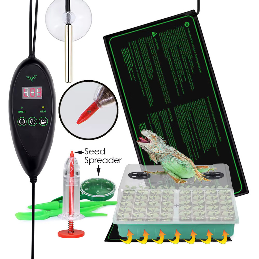 MUCIAKIE Sämlingsbox mit Heizkissen für die Anzucht von Garten- und Zimmerpflanzen, Keimschale für Samen und Stecklinge - Bild 5