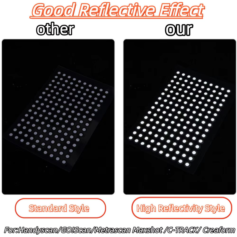Creality 3D-Scanmarker für 3D-Scanner mit diffuser Reflexion, 490/500 Punkte zur Referenzpunktmarkierung und 3D-Tracking - Bild 2