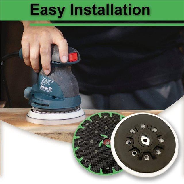 Festool Ersatz-Schleifscheiben 2er-Pack für RO 150 FEQ 6-Zoll-Schleifer-Unterlage in Schwarz und Grün - Bild 1