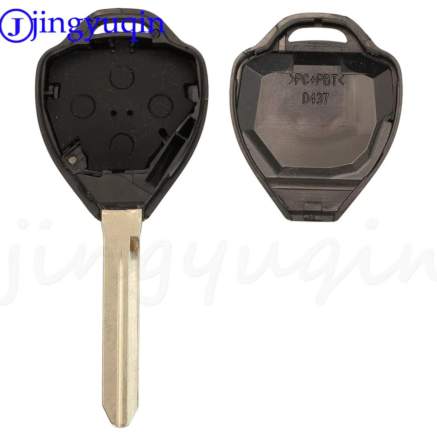 Jingyuqin Auto Fernbedienung Schlüssel für Toyota Corolla Avensis Yaris Verso Auris, 433 MHz ID-G Chip, 2/3 Tasten, Schwarz - Bild 4