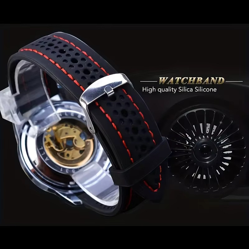 FORSINING Armbanduhr, mechanisch, Skelett-Design, Herren - Bild 4