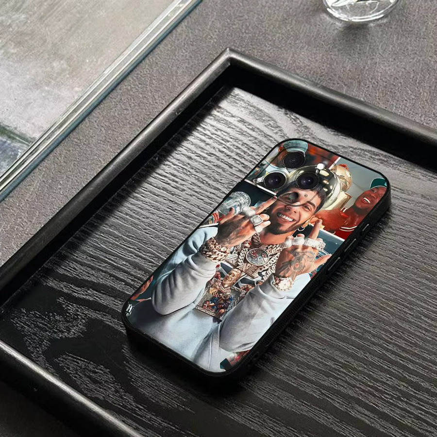 Mesuca Handyhülle mit Anuel AA Hip-Hop-Rapper Design für iPhone, Multicolor - Bild 4