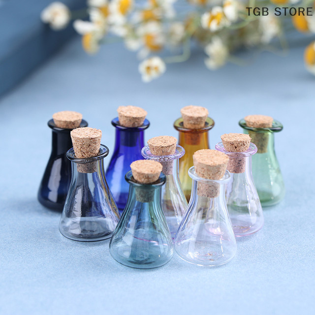 DIAPER&CORED Mini-Flasche, 2-teiliges Set, Glas, Transparent, Bunt / Mehrfarbig - Bild 1