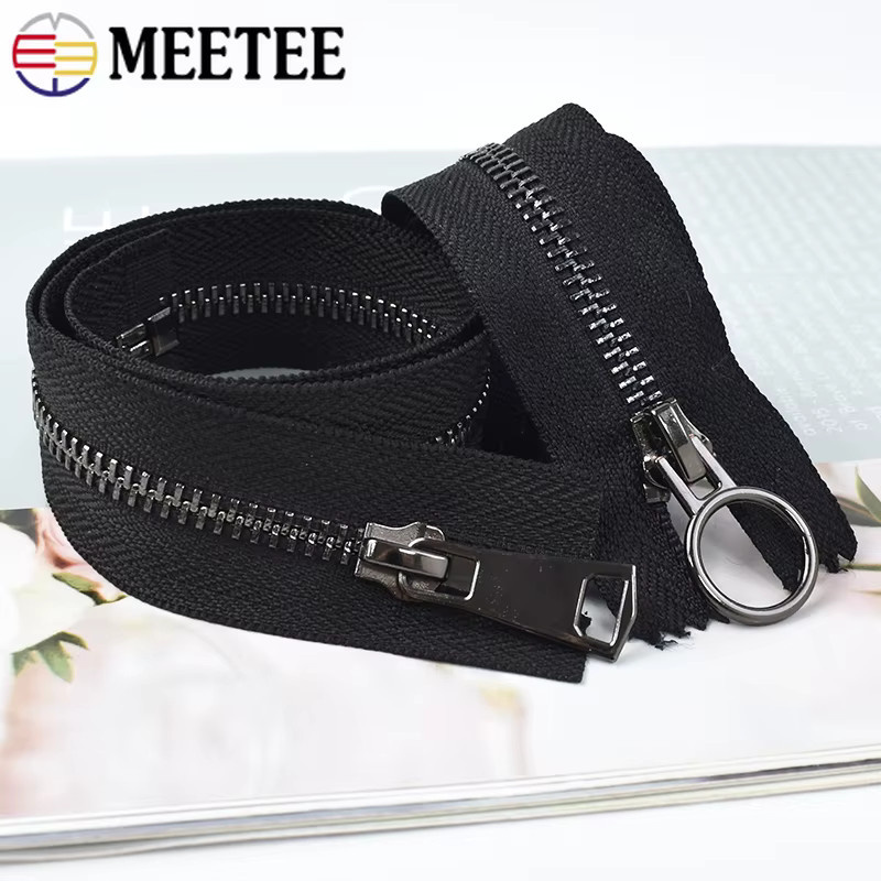 Meete 5er Set schwarze Metall-Reißverschlüsse mit Auto-Lock für Bekleidung und Schuhe - Bild 6