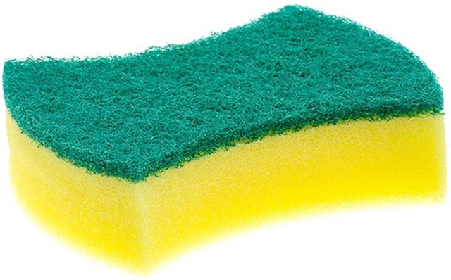 DIYelecs Reinigungsschwamm aus Mikrofaser für Spülbecken, Schüsseln und Töpfe, Gelb - Bild 1