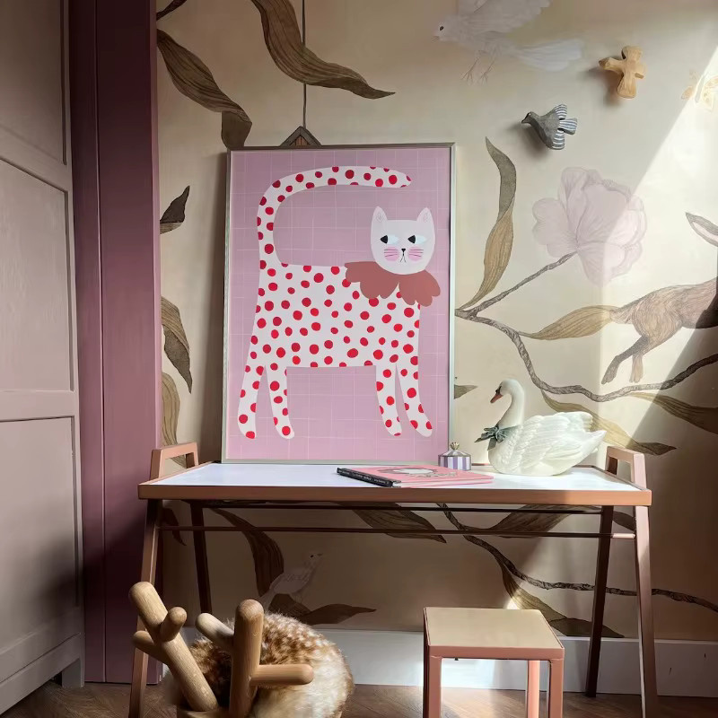 Potdemiel Leinwand Wandkunst mit süßen Tierillustrationen für das Kinderzimmer - Bild 2