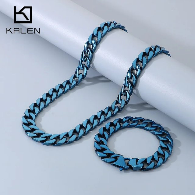 Kalen Halskette Edelstahl, Bunt, Unisex - Bild 1