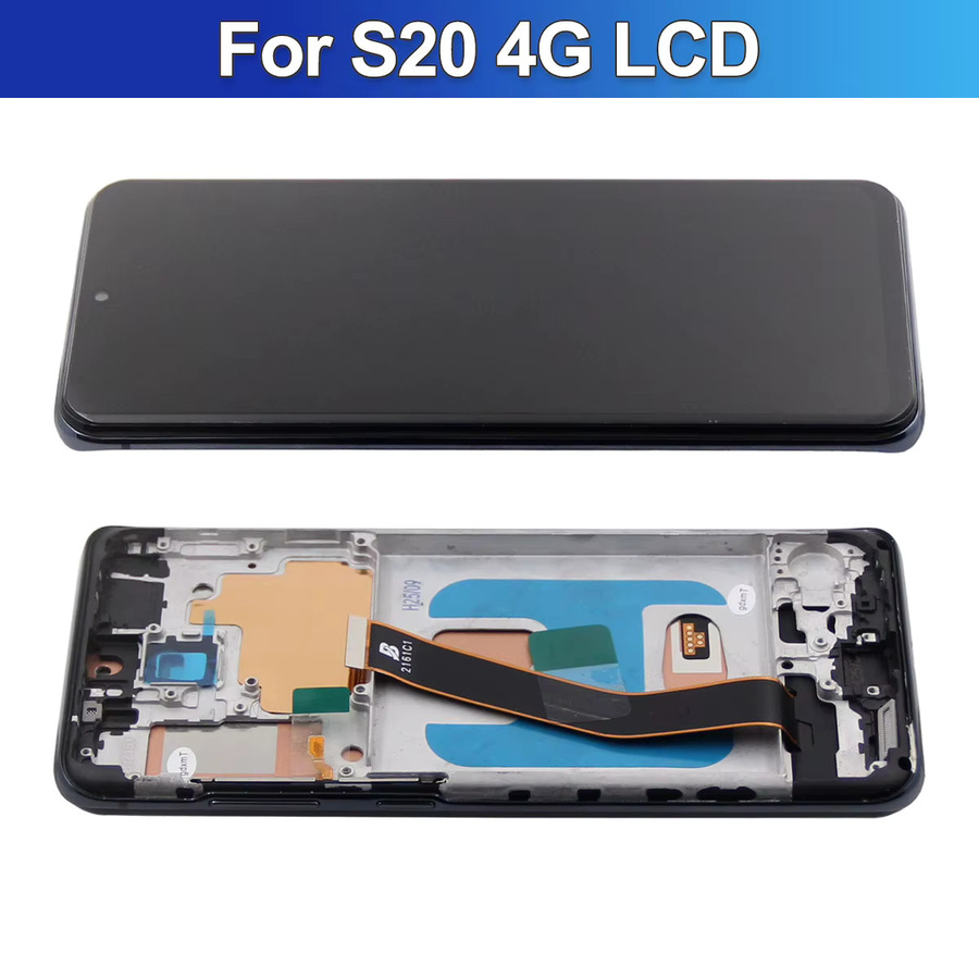 Sinmaytai LCD Display Touch Screen mit Rahmen für Samsung Galaxy S20 4G G980 SM-G980F Digitizer Ersatzteil in Schwarz oder Silber - Bild 4