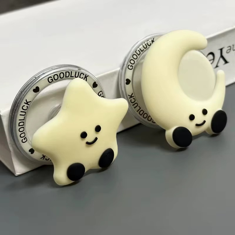 DIXSG Magnetischer MagSafe Griptok mit 3D Sterne und Mond für iPhone – Universeller Telefonhalter und Ständer - Bild 2