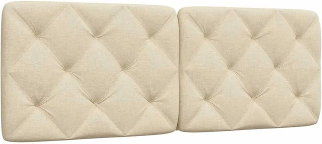vidaXL Kopfteil-Kissen in Beige aus Polyester, Breite: 140 cm - Bild 1