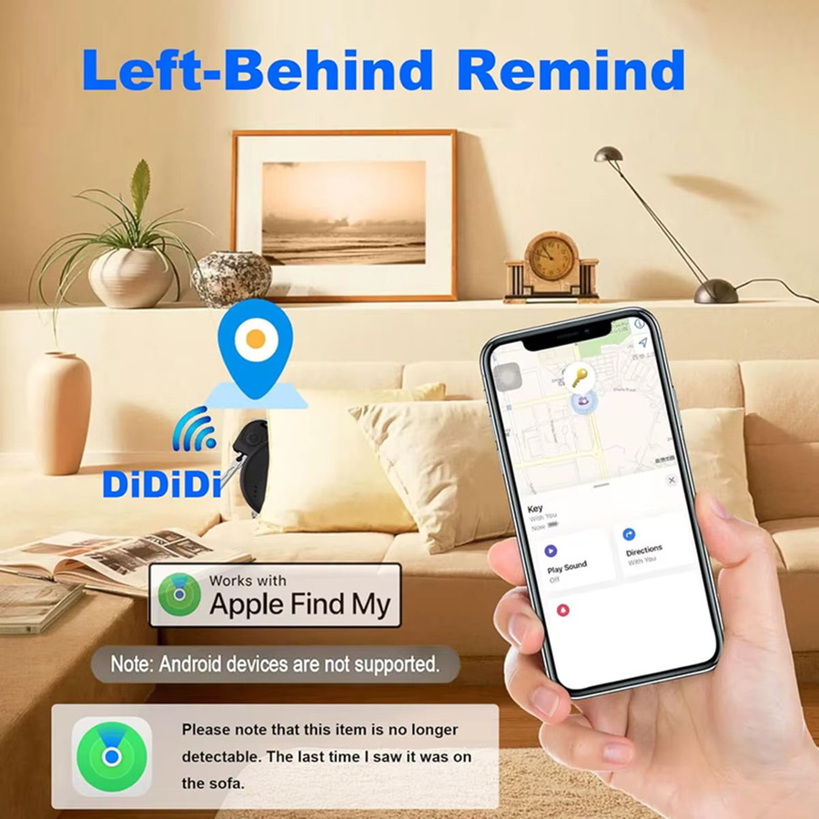 Apple AirTag Bluetooth Tracker Smart Tag in Weiß für iOS Find My Tracking zur Ortung von Schlüsseln, Geldbörse und Gepäck - Bild 2