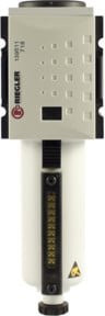 Riegler Mikrofilter FUTURA Metallbehälter mit Sichtrohr BG 2 G 3/8 in Weiß - Bild 1