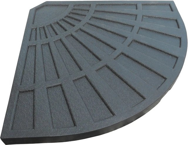 DELUKE Schirmständerplatte MELA Einlegeplatte für Sonnenschirmständer aus Kunststoff in Schwarz, B: 66 cm, T: 47 cm, H: 3,8 cm - Bild 1