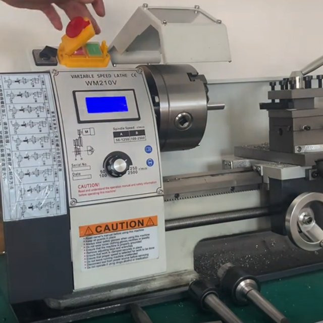 LYBGACNC Mini-CNC-Maschine WM210 Halbautomatische hochpräzise Metalldrehmaschine zum professionellen Einfädeln - Bild 1