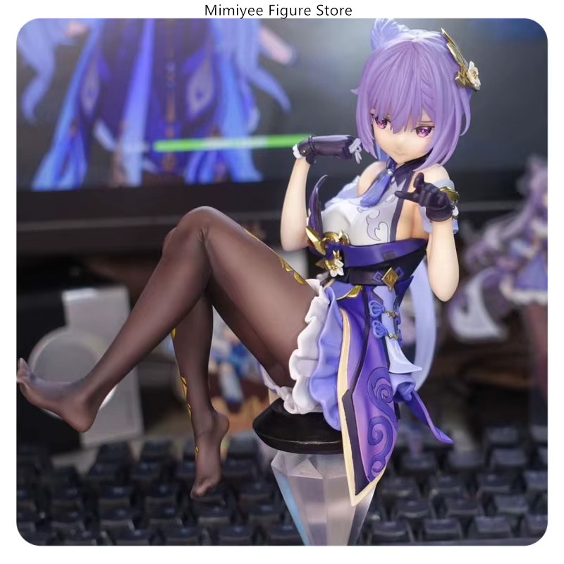 Bandai Genshin Impact Keqing Seated Teasing Pose, Anime Figur Statue - Bild 3