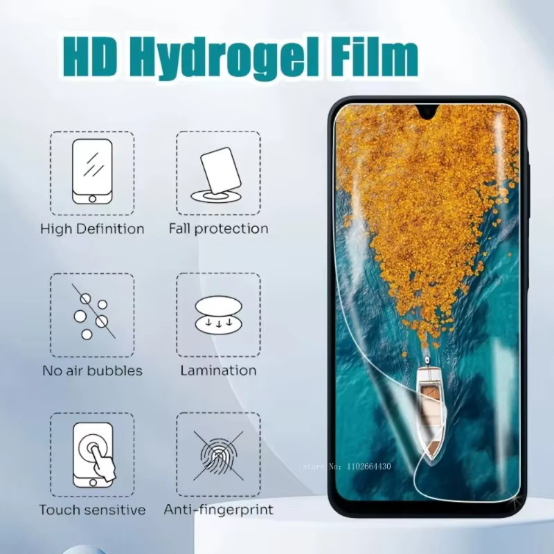 4 Stück hochauflösende Hydrogel-Displayschutzfolien für Samsung Galaxy A56, glänzende TPU-Folie, transparent - Bild 3