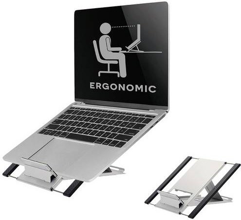Neomounts NSLS100 Notebook-Ständer in Silber, neigbar und höhenverstellbar - Bild 1