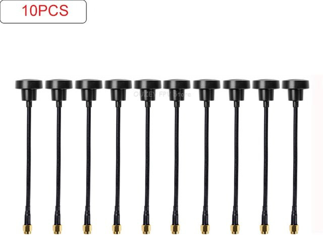 OUZEY Pagode PRO 150mm 5,8 GHz 3dBi Omni FPV Antenne RHCP SMA in Schwarz für RC Freestyle FPV Racing Drone VTX Brille DIY Teile, 10 Stück - Bild 1