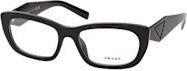 Prada PR D09V Korrektionsbrille, Vollrand, Rechteckig, Kunststoff, Schwarz, Damen - Bild 1