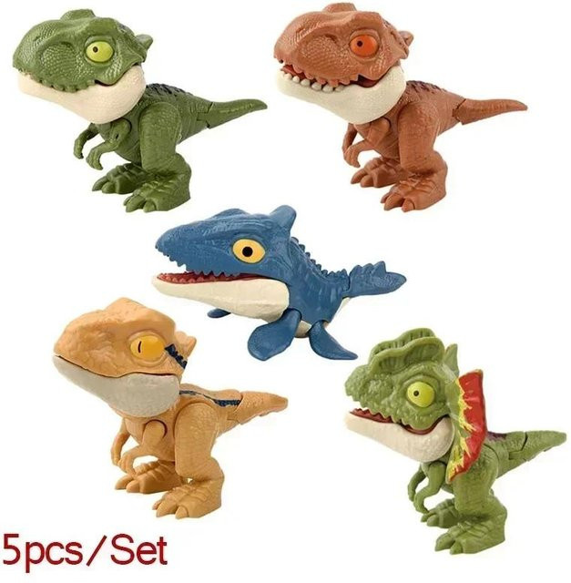 Wucifang Bags Finger-Dinosaurier Actionfiguren, 5 / 10 Stück, ab 3 Jahren - Bild 1