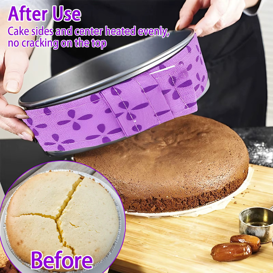 Willstar Kuchen Backstreifen aus Mesh-Gewebe, verstellbar, lila, 8 Stück - Bild 2