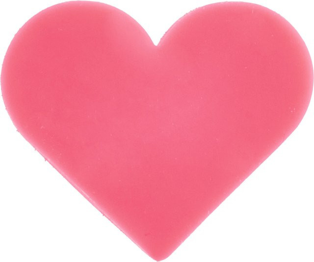 Rico Design Paper Poetry Mini-Radiergummi Herz in Neonpink - Bild 1
