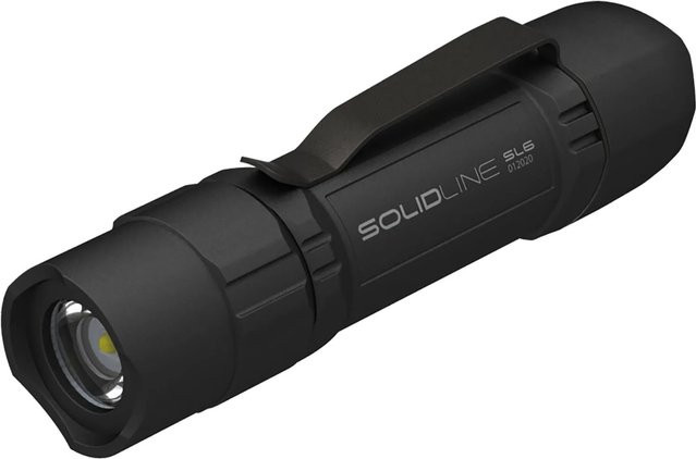 Solidline LED-Taschenlampe SL6 in Schwarz - Bild 1