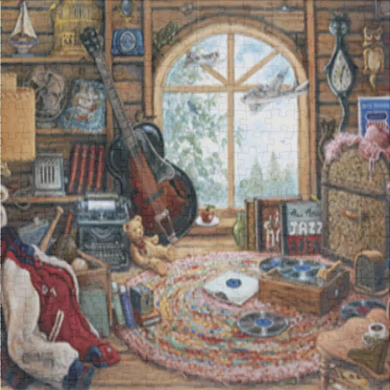 MaxRenard Kunstraum gemütliche Bau Gemälde, Puzzle, 500 Teile, ab 14 Jahren - Bild 3