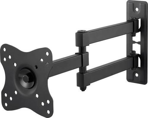 SpeaKa Professional SP-MM-1100 Monitor-Wandhalterung für 1 Display, 25,4 cm bis 81,3 cm, Schwarz, neigbar und schwenkbar - Bild 1
