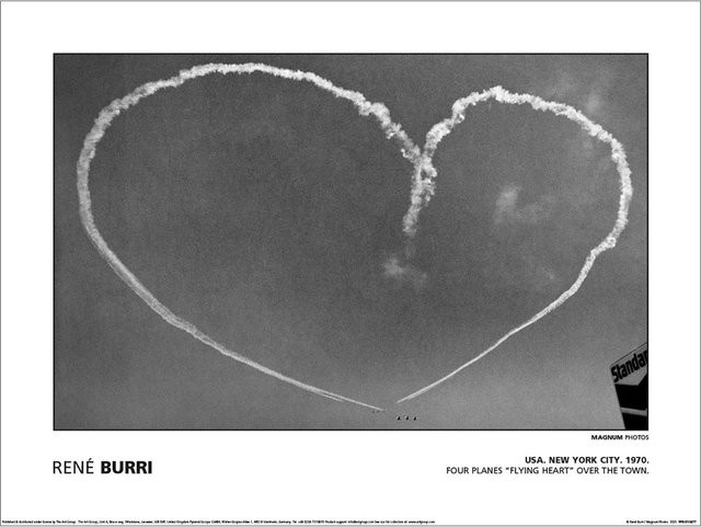 Rene Burri MAGNUM Fotodruck USA New York City Vier Flugzeuge 1970 Schwarz Breite: 40 cm - Bild 1