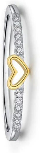 Silberring 925 Silber, Zirkonia, Schwarz und Rosa, Damen - Bild 1