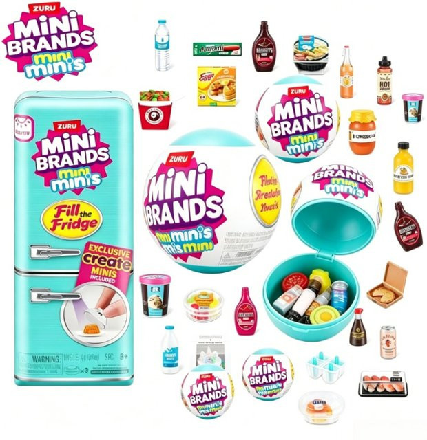 ZURU Mini-Kühlschrank-Set, Rollenspiel, ab 8 Jahren - Bild 1