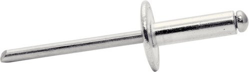 Rapid Blindniete aus Aluminium in Silber, Durchmesser: 4,8 mm, Länge: 16 mm, 40 Stück inkl. passendem Bohrer - Bild 1